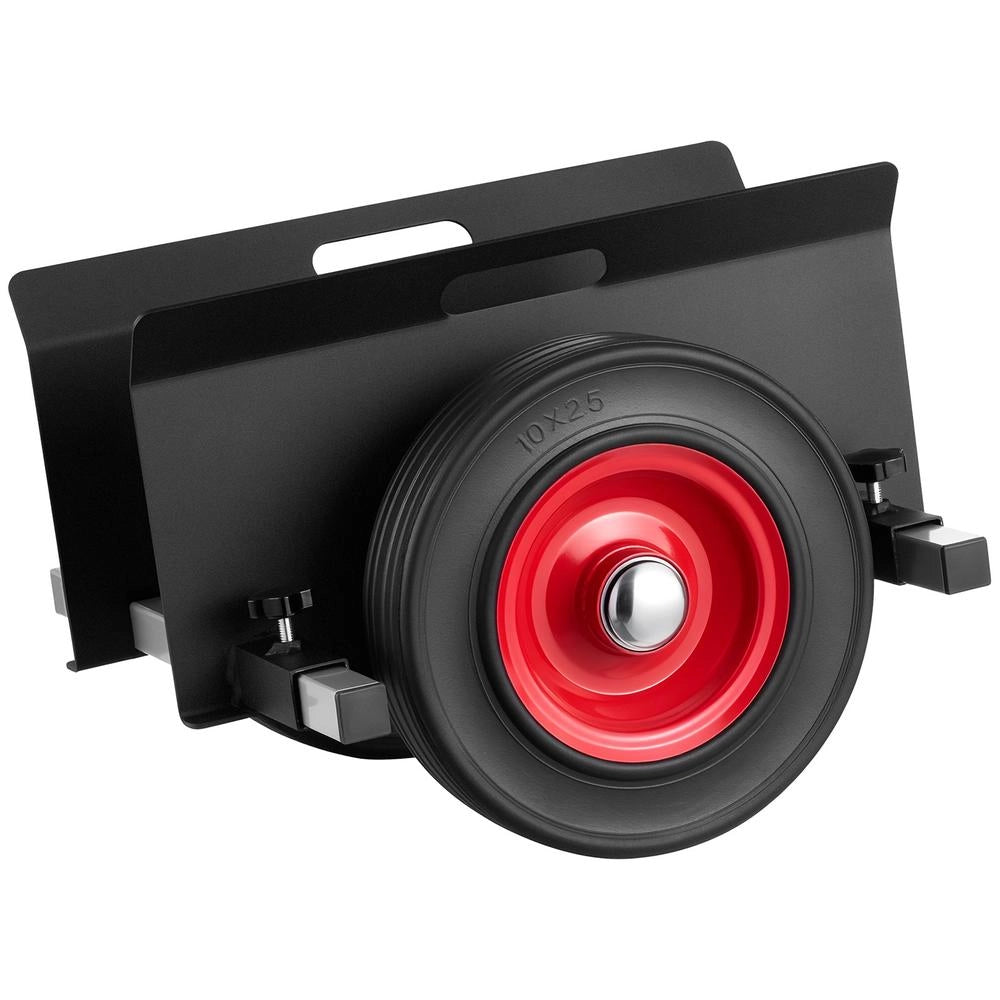 Carrello per Cartongesso e Pannelli PD453 in Acciaio, Carico 453,6 kg, Morsetto Regolabile 0-225 mm, Ruote 25 cm, Nero per Officina