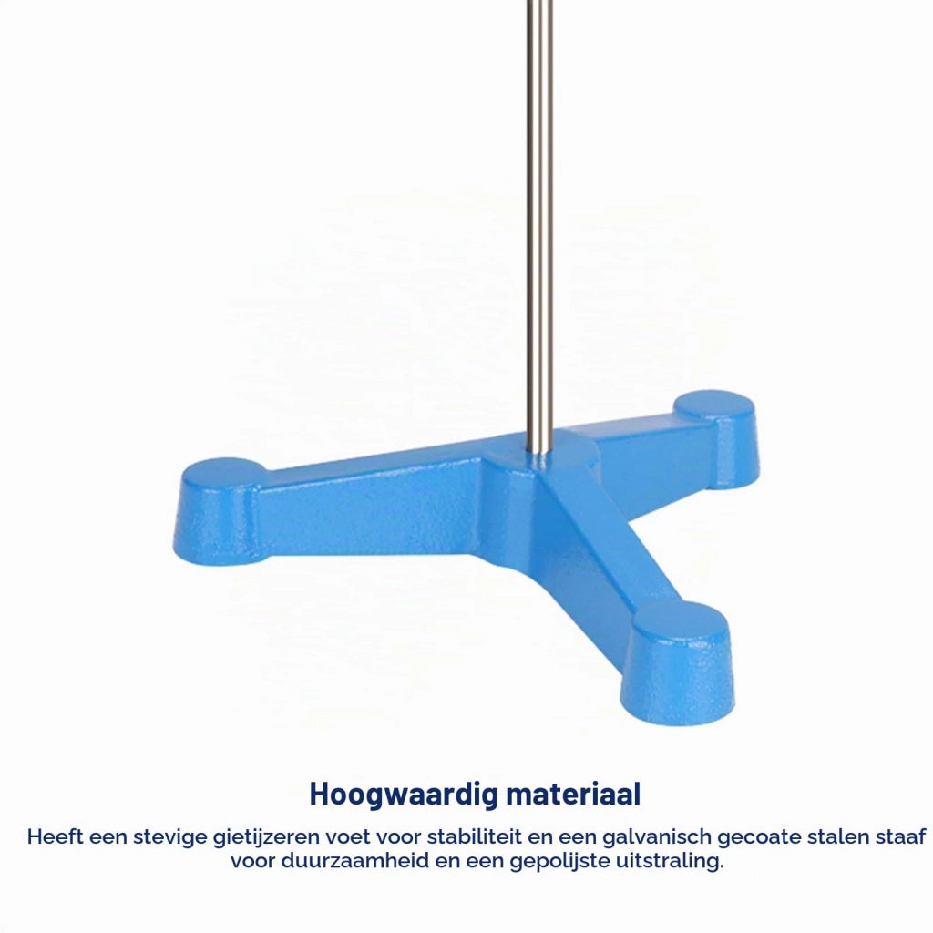 Supporto per laboratorio con base a treppiede, asta da 60 cm, peso 1,95 kg