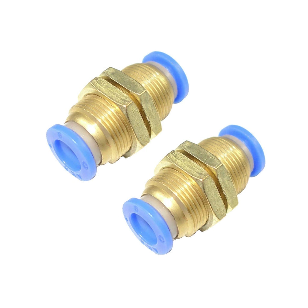 Connettori pneumatici a soffietto, diametro 4 mm, confezione da 2 pezzi, realizzati in ottone/nylon