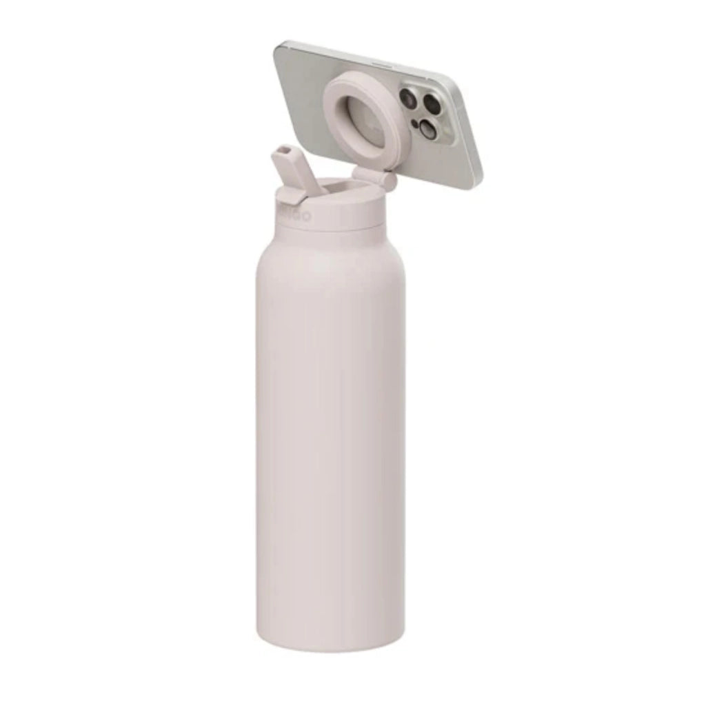 Borraccia Termica 946ml con Treppiede Magnetico e Cannuccia Pieghevole Bianco Ringo