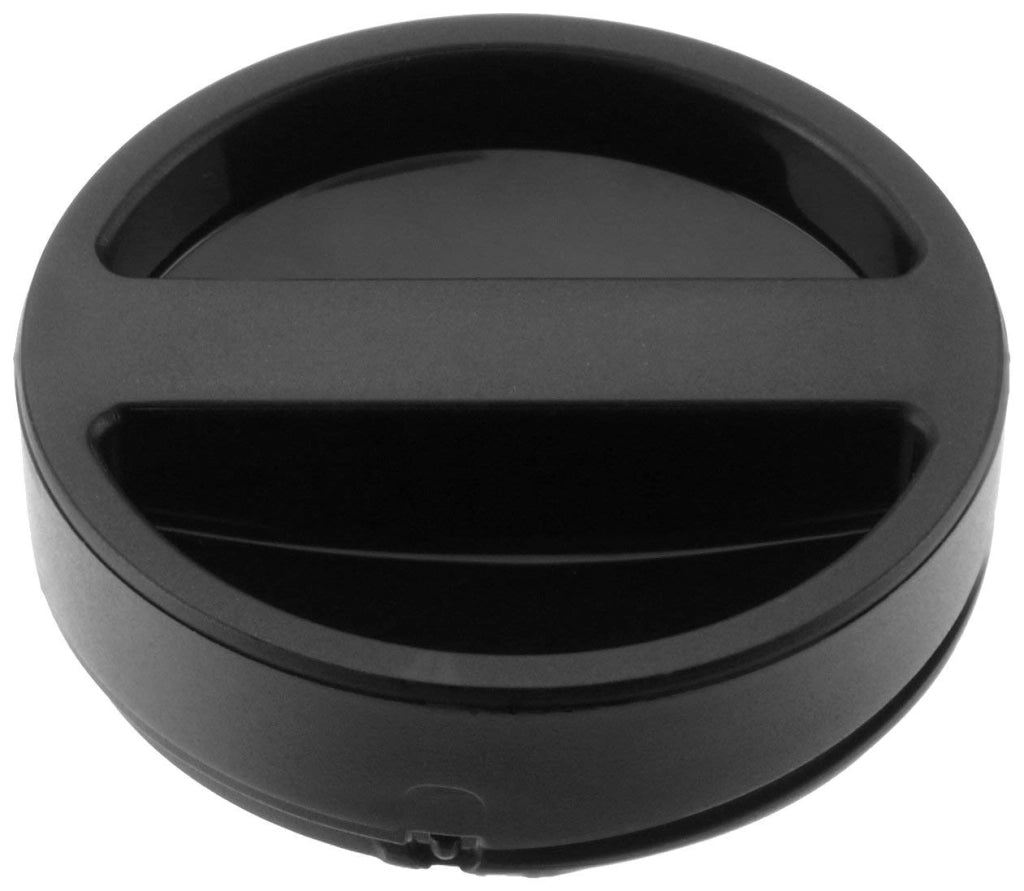 Tappo per thermos, in plastica, colore nero, diametro 6 cm