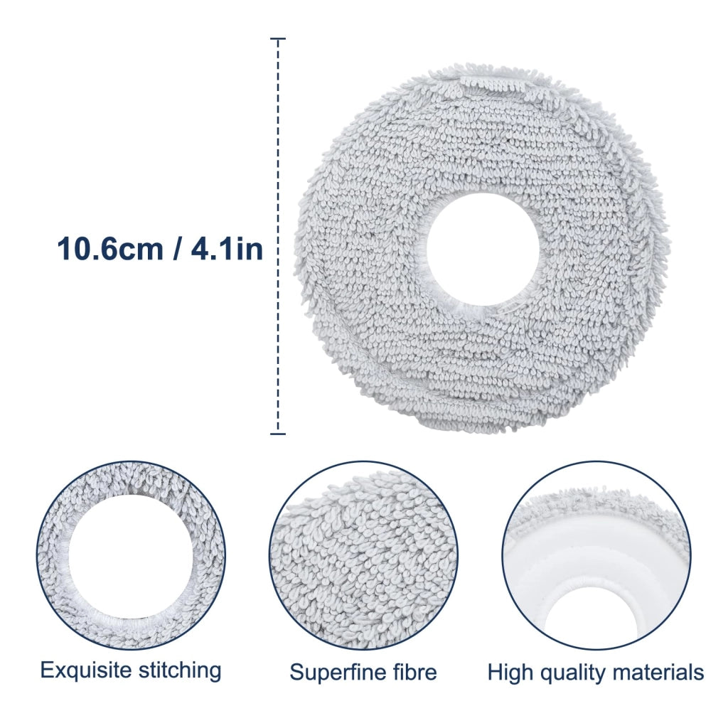 8 panni in microfibra per Roomba Plus 576 Combo, riutilizzabili