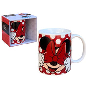 Tazza in Vetroceramica Minnie Mouse, capacità 350 ml, altezza 9,5 cm, diametro 7,5 cm