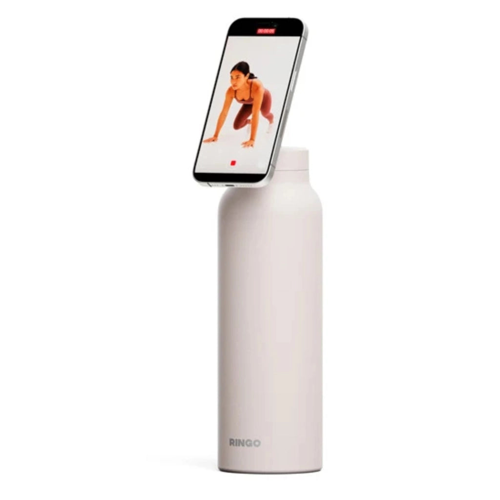 Borraccia Termica 946ml con Treppiede Magnetico e Cannuccia Pieghevole Bianco Ringo