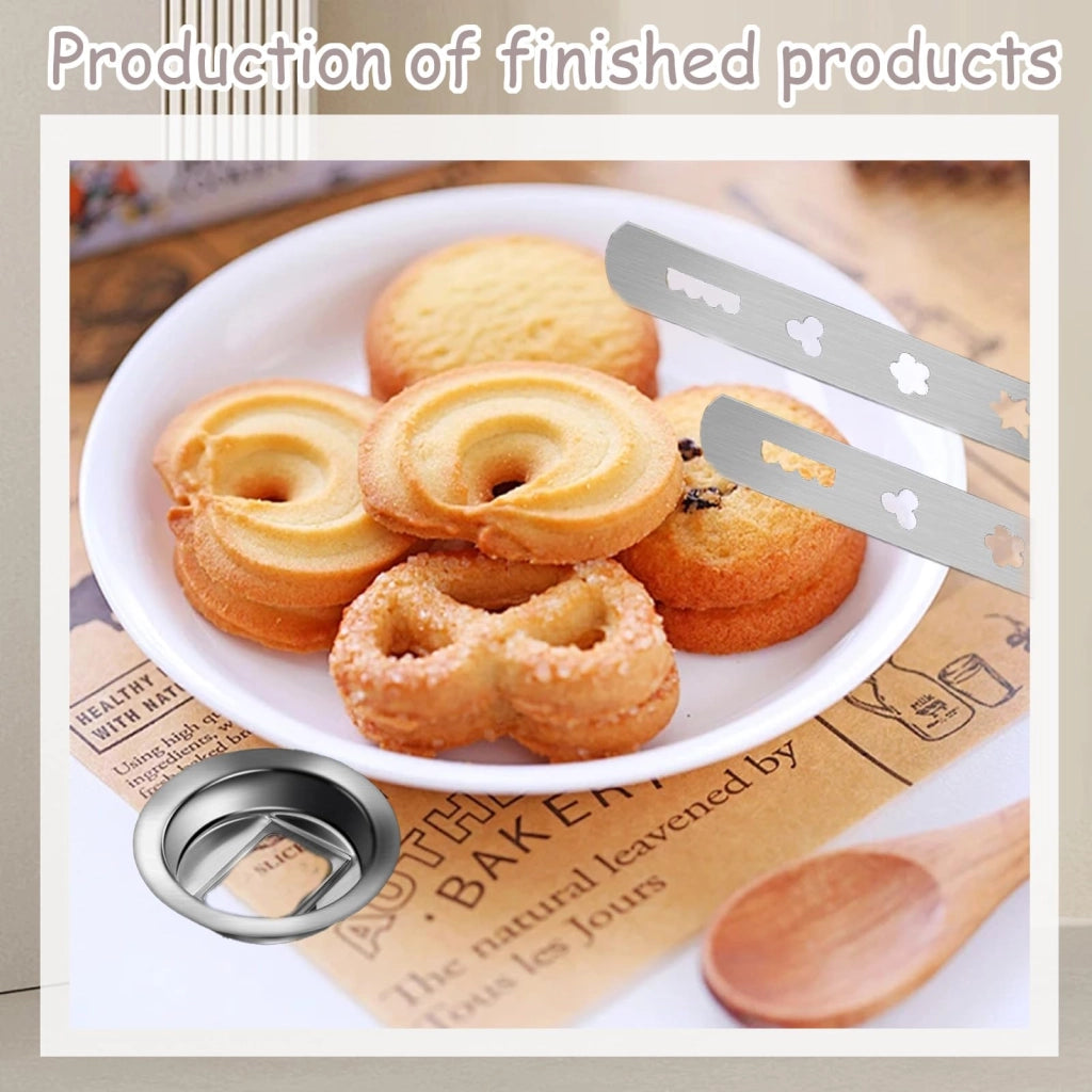 Accessorio per macinacarne per preparare dolci, in acciaio inossidabile, pressa per biscotti, 1 pezzo