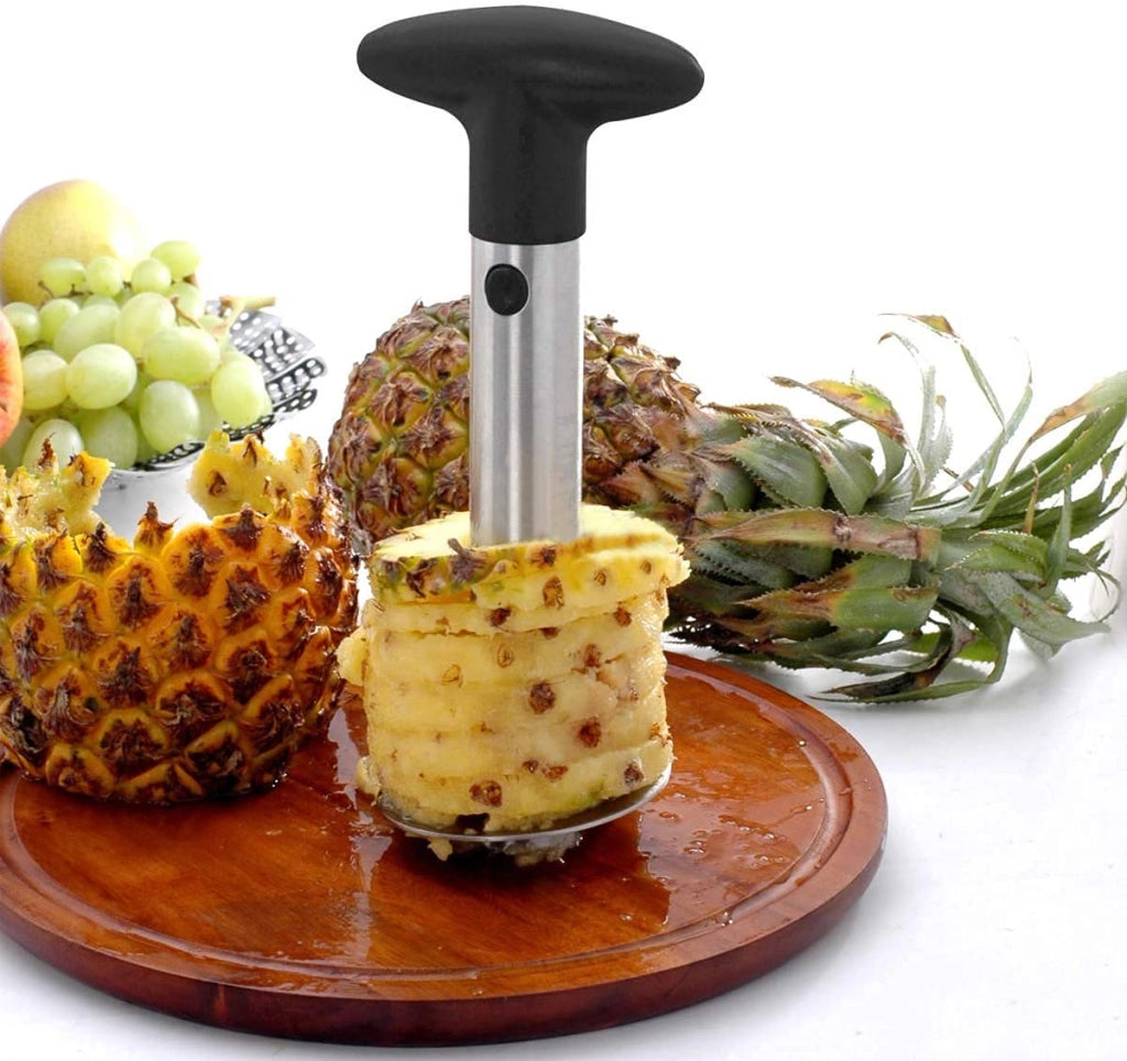 Tagliaprugne in acciaio inossidabile, con manico antiscivolo, ideale per tagliare le fette di frutta
