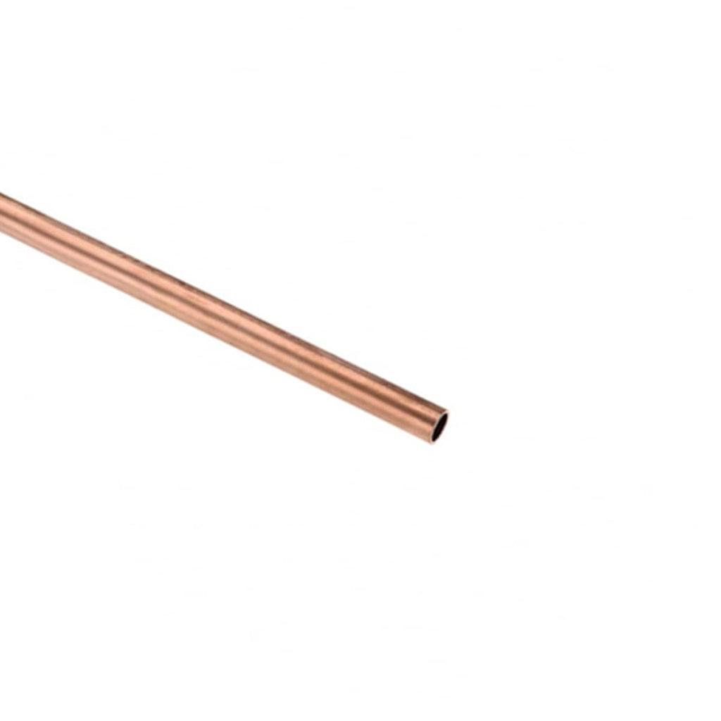 Tubo di rame T2, senza saldature, 9,5 mm x 0,25 mm x 100 mm
