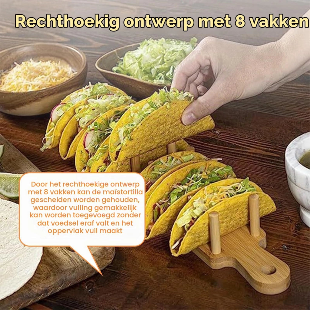 Porta-hot dog in legno, confezione da 2 pezzi, con 8 scomparti, inclusi 2 supporti