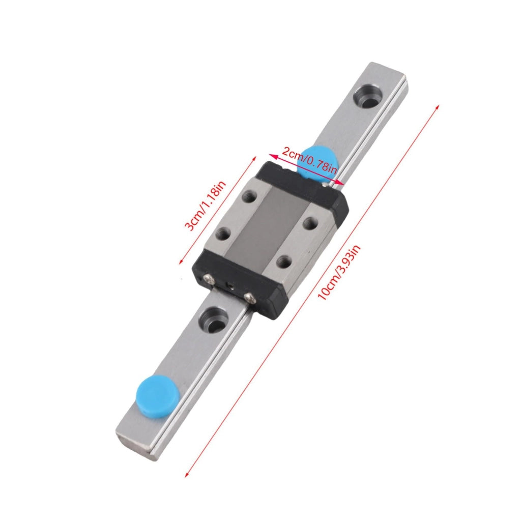 Guida lineare da 9 mm, ricambio per LML9B, lunghezza 100 mm