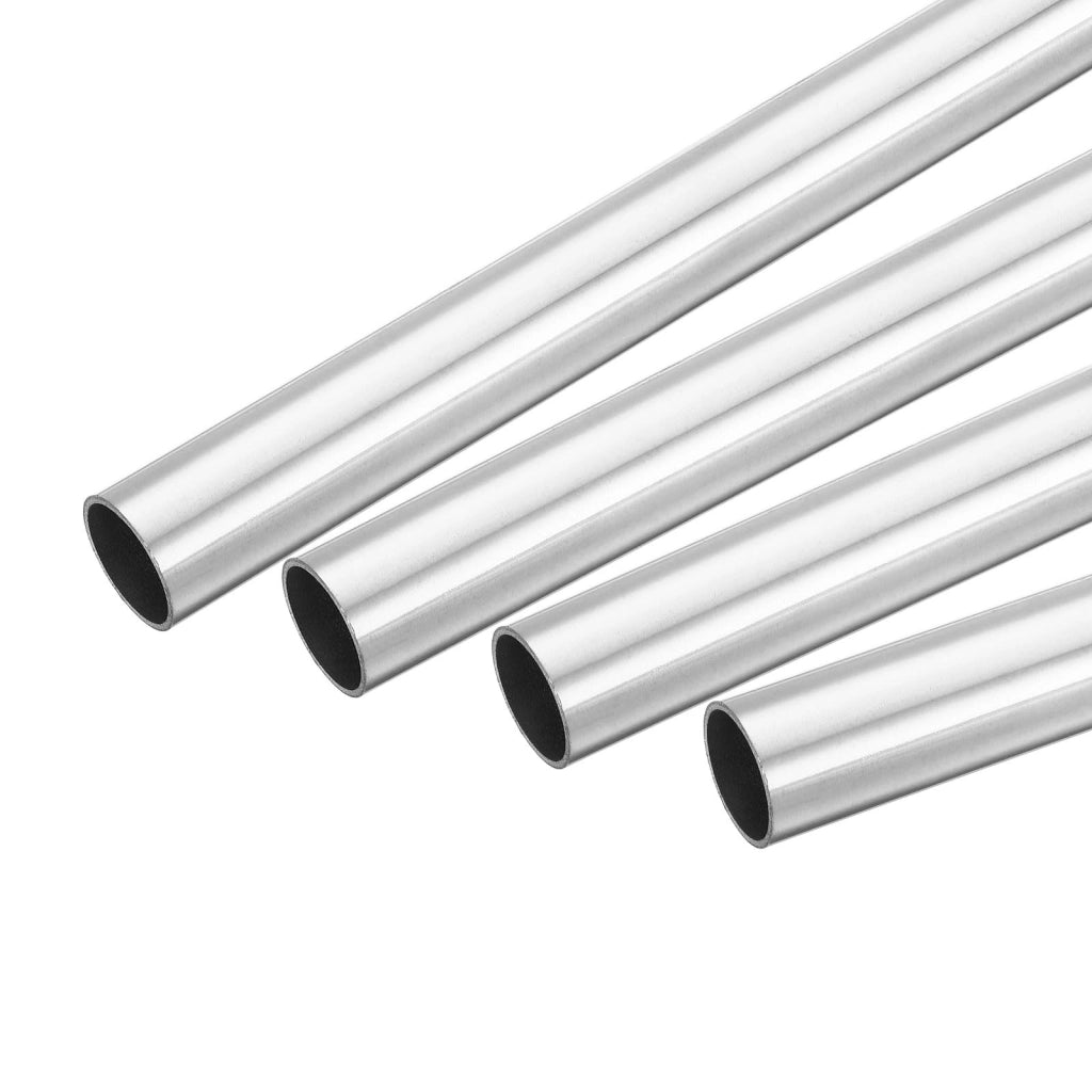 Tubi in acciaio inossidabile 304, 4 pezzi, diametro 25 mm, spessore parete 1,5 mm, lunghezza 150 mm