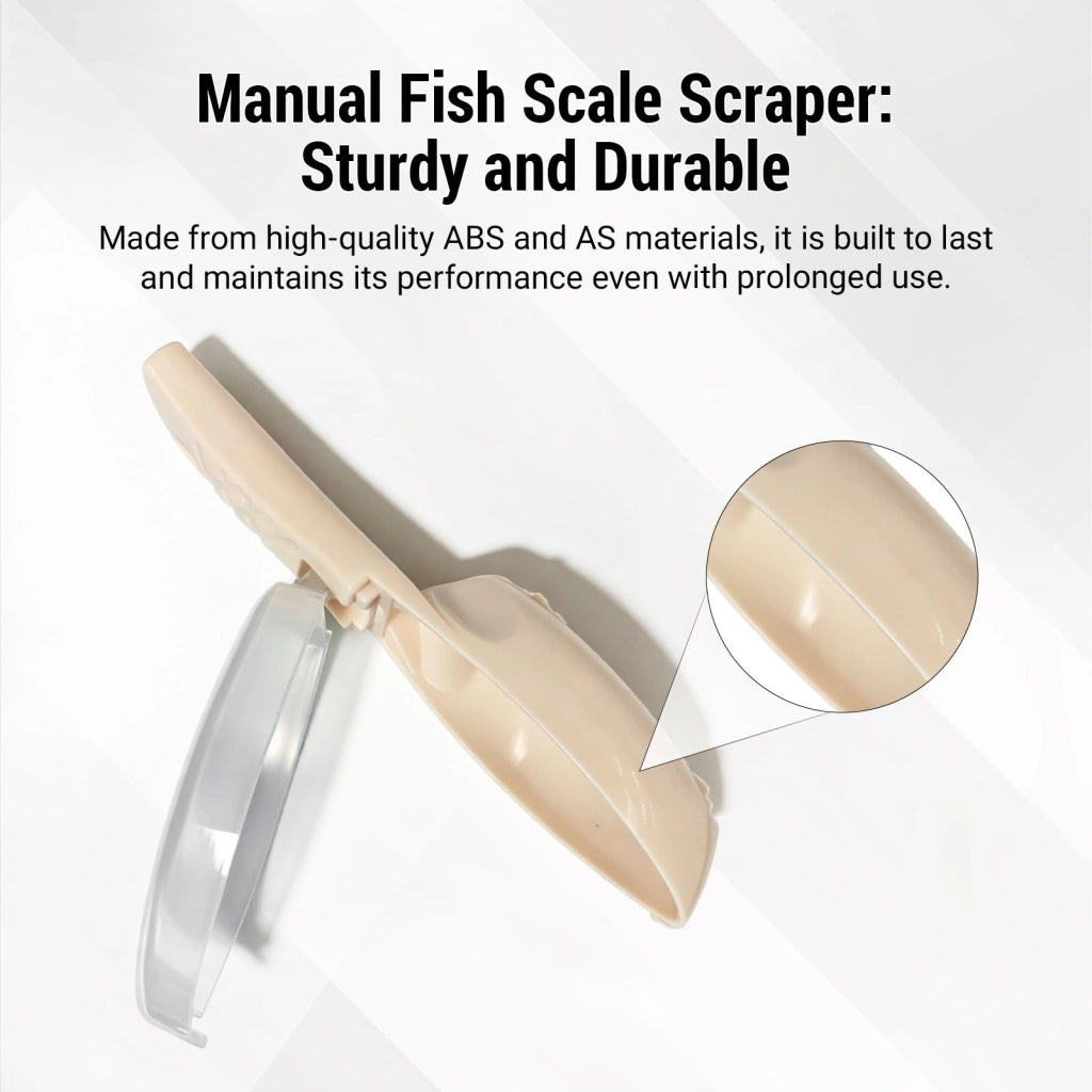 Spazzola per la pulizia del pesce, manuale, con coperchio, in ABS