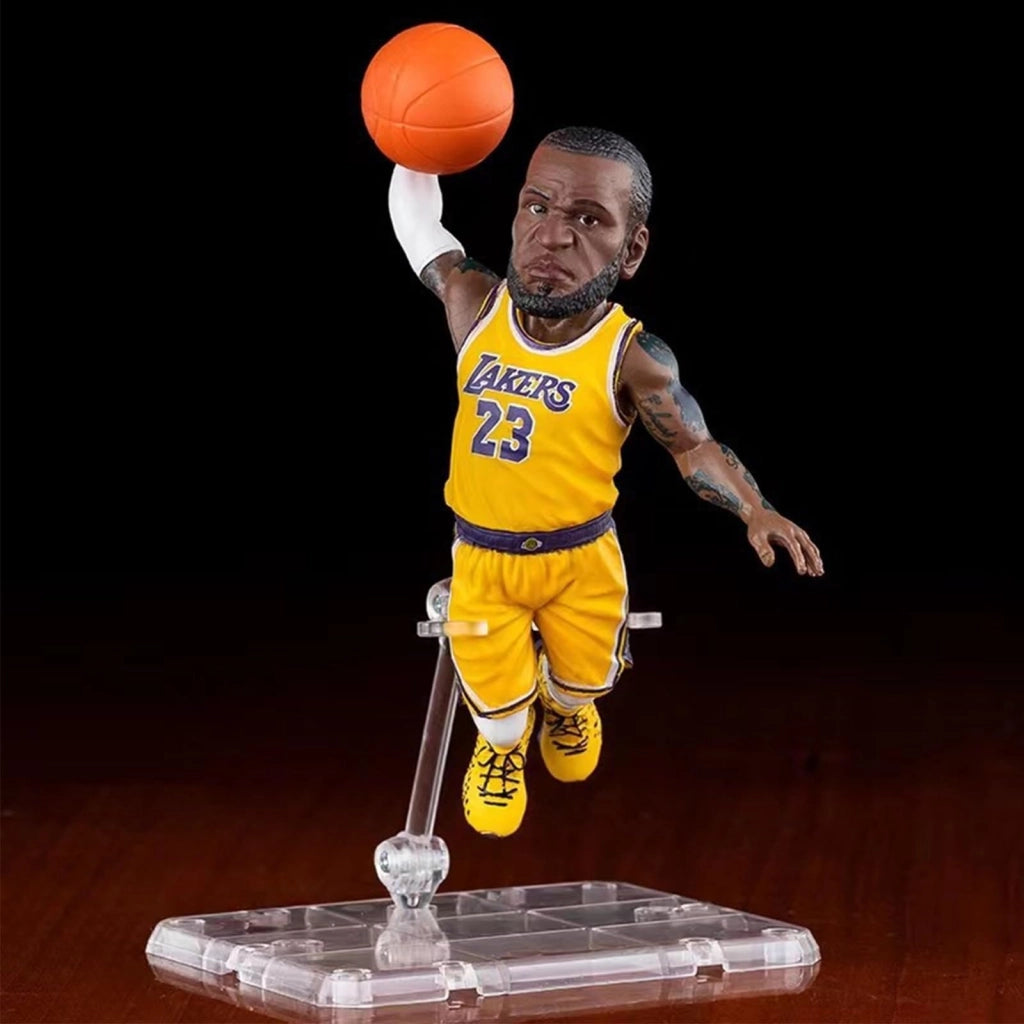 Figurina in vinile a forma di stella del basket, 5 cm, articolo da collezione, decorazione