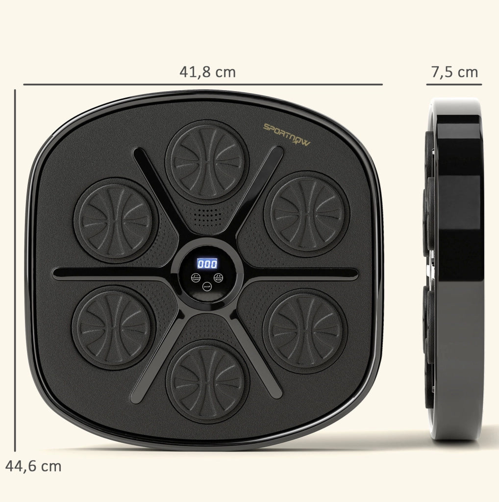 Music Boxing Machine murale Bluetooth 41,8 x 44,6 x 7,5 cm nera, 9 modalità