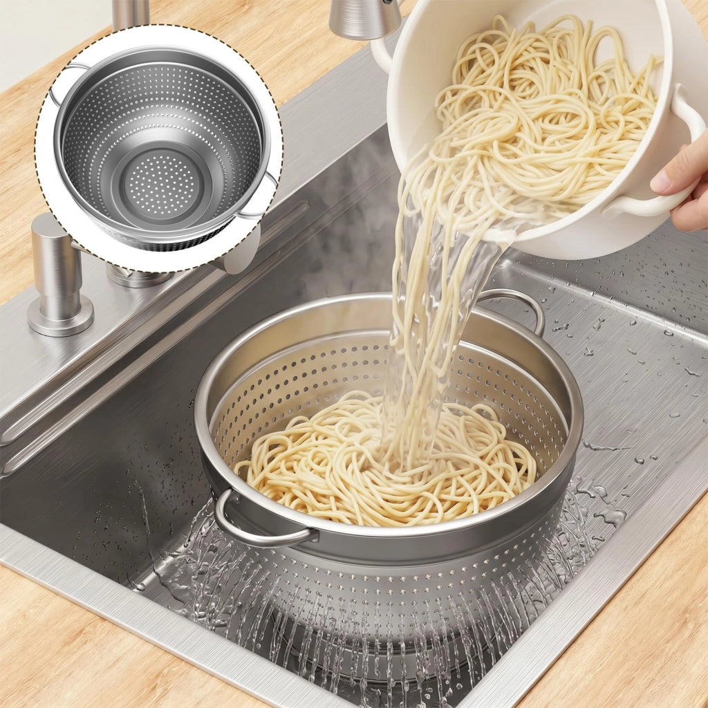 Set di 3 setacci, acciaio inossidabile, diametro 20/24/26 cm, maglia fine