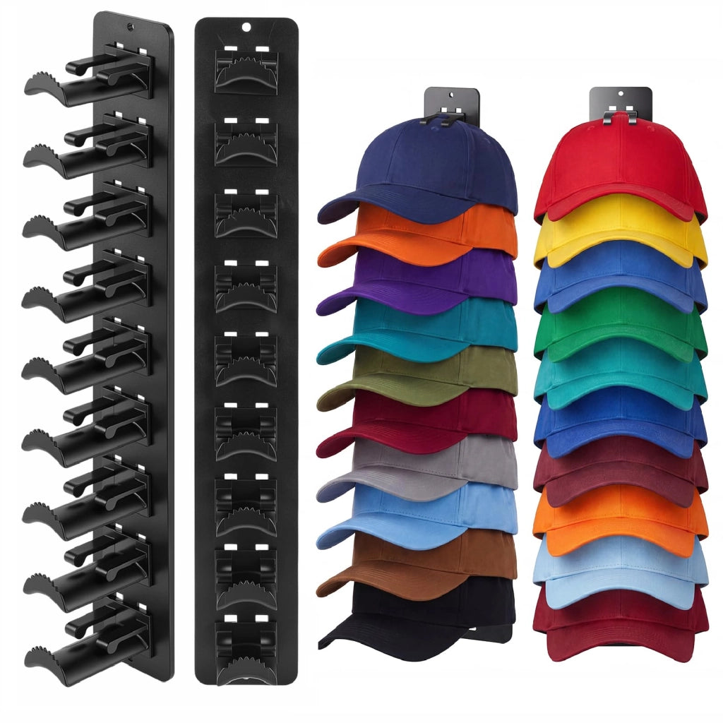 Supporti per cappelli da baseball, confezione da 2, per un massimo di 18 cappelli