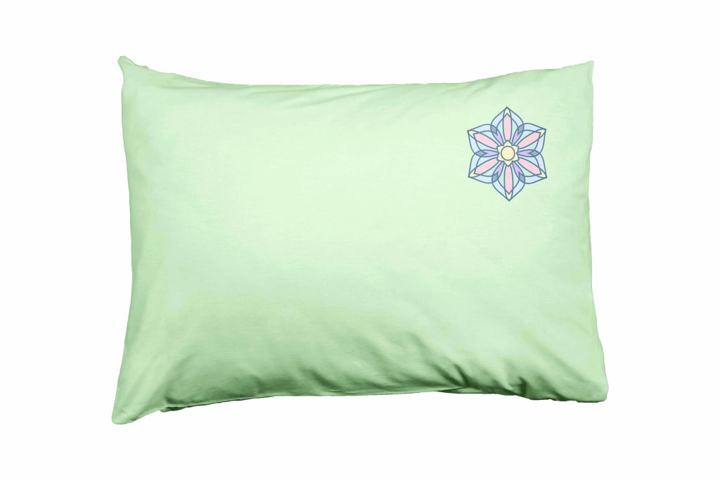 Custodia per cuscino, 50x35 cm, verde chiaro, in poliestere, con cerniera