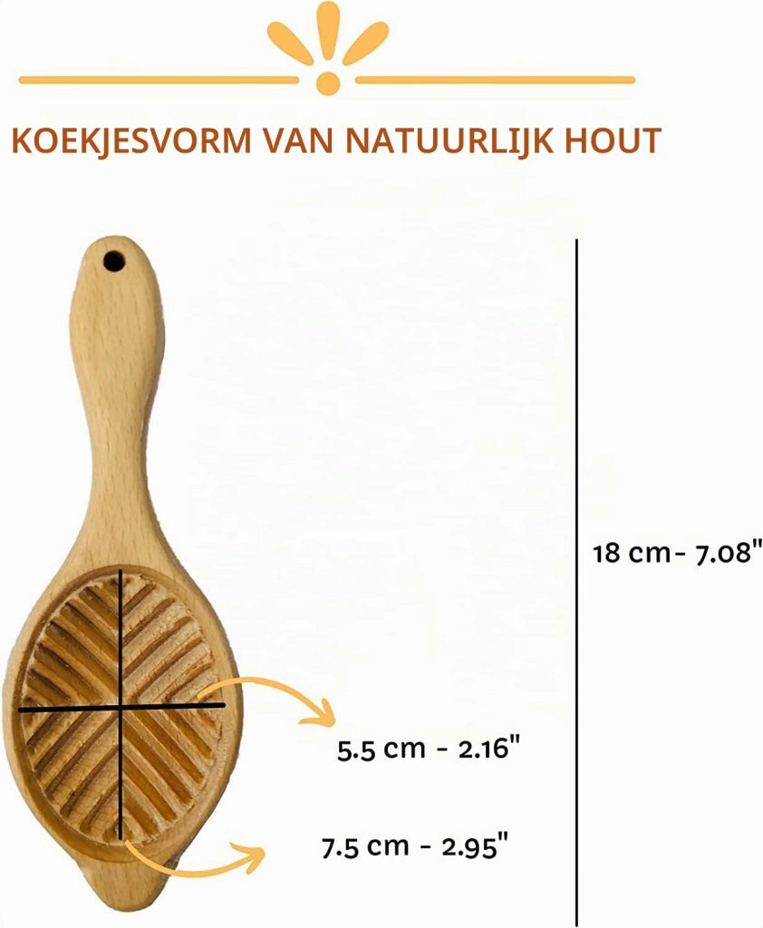 Stampo in legno per biscotti Maamoul, 18 cm, 1 pezzo