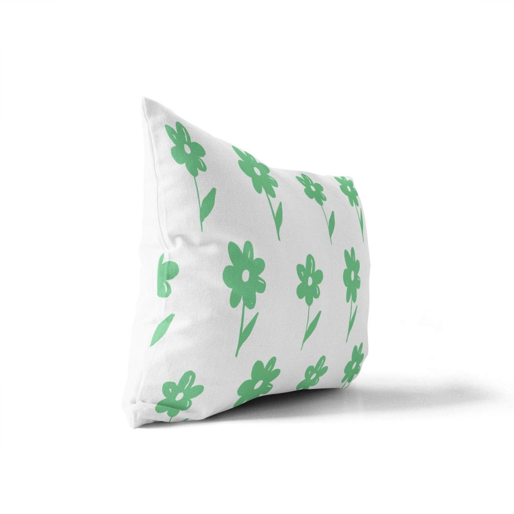 Custodia decorativa per cuscino, 45x60 cm, verde petrolio e bianco, misto cotone-poliestere