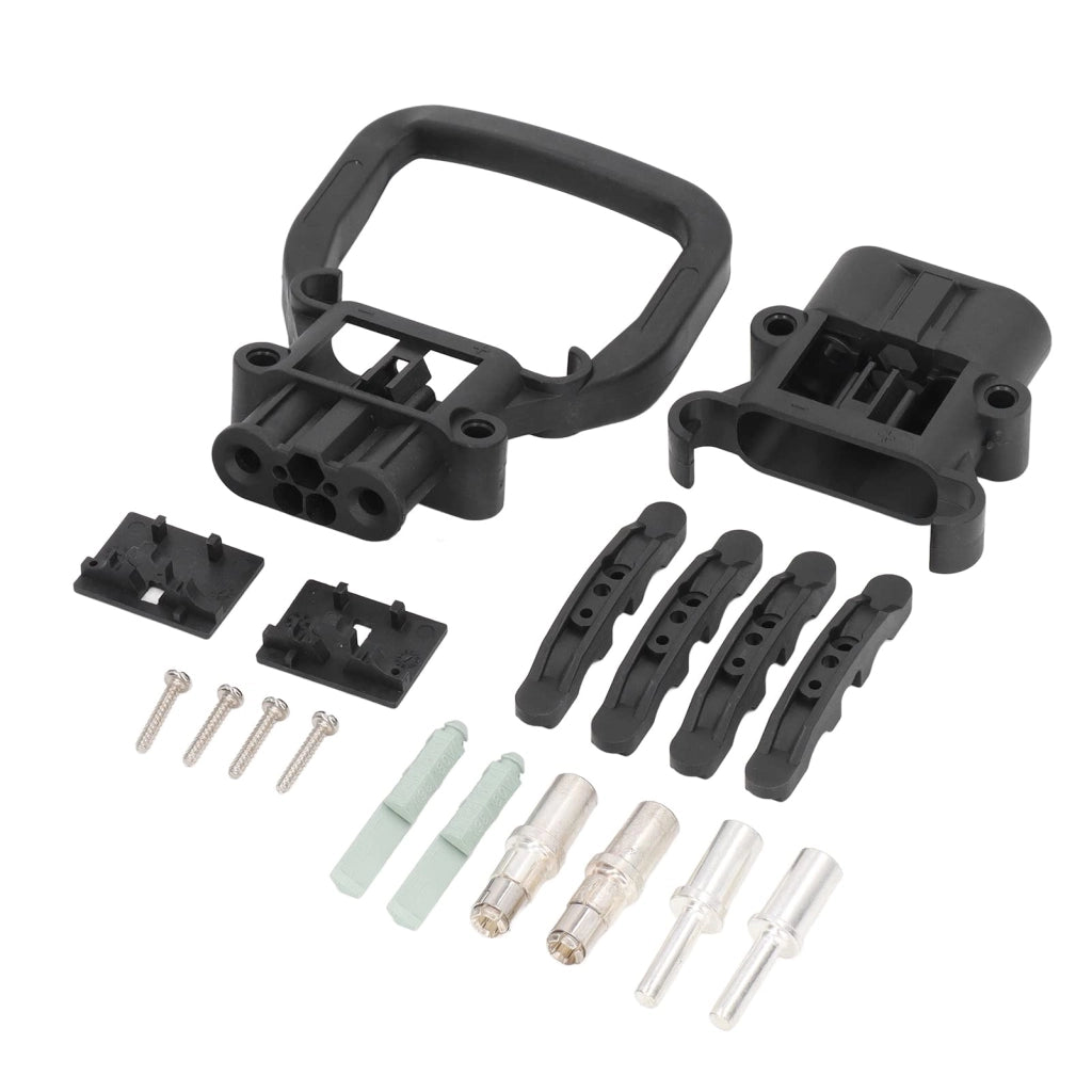 Connettore rapido per batteria di carrello elevatore 80A, conforme alla norma UL94 V0, realizzato in plastica/rame