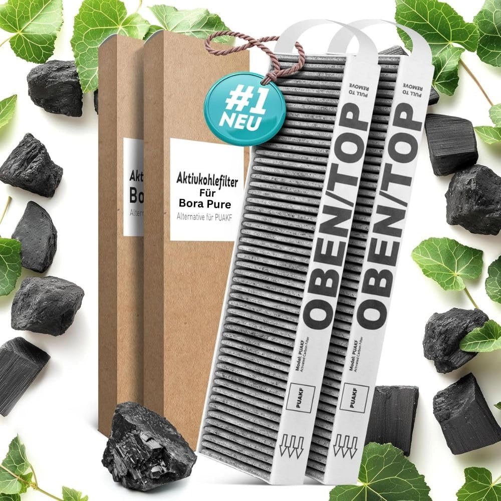 Filtri a carbone attivo, confezione da 2, per Bora Pure PUAKF/PURU/PUXU