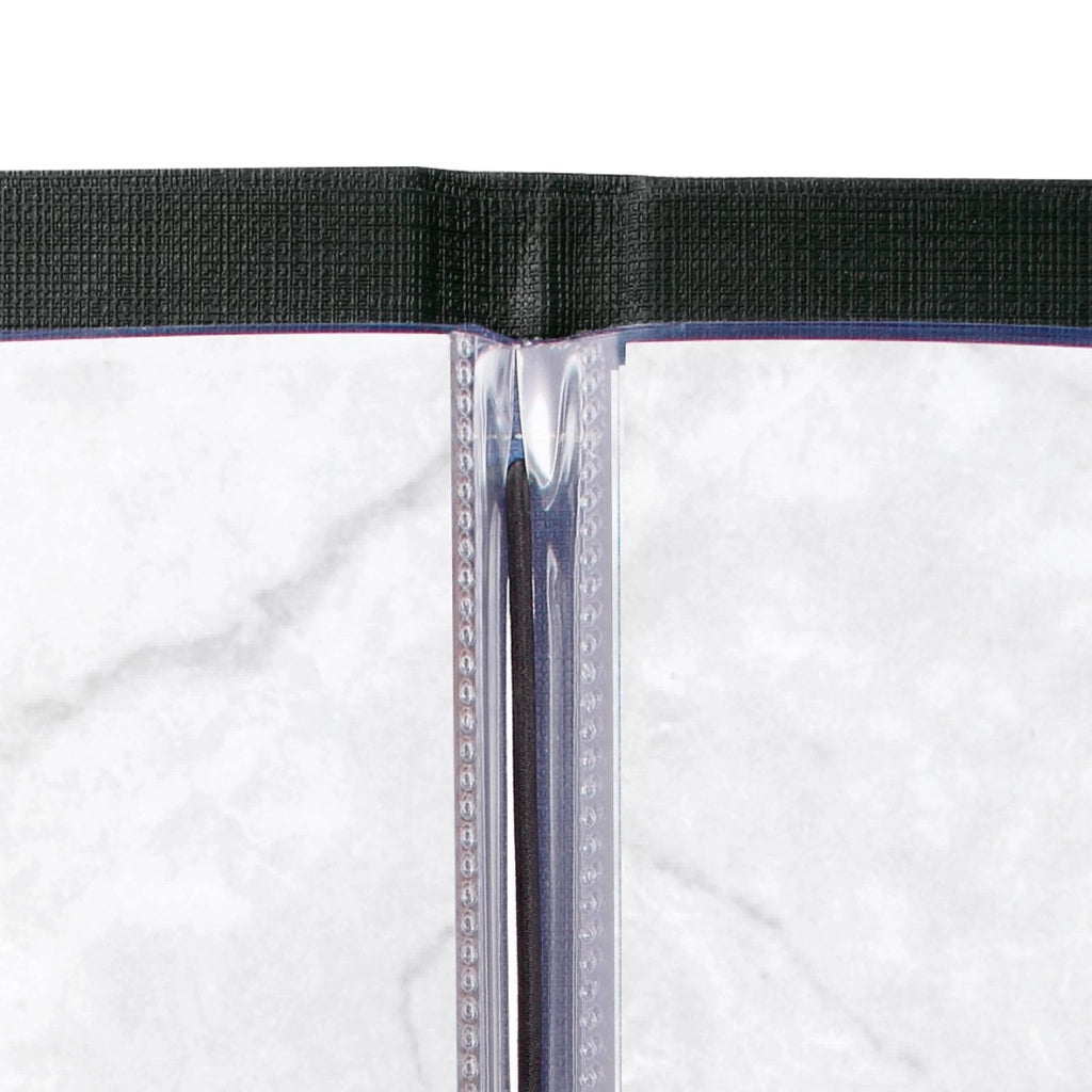 Cartella per menu con elastico, colore nero, formato A4, 1 pezzo