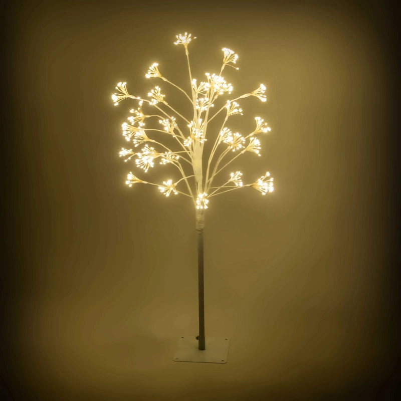 Albero 896 led bianco caldo struttura bianco cm ø70h120