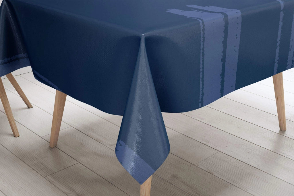 Tovaglia 140x140 cm, in poliestere, idrorepellente, colore blu