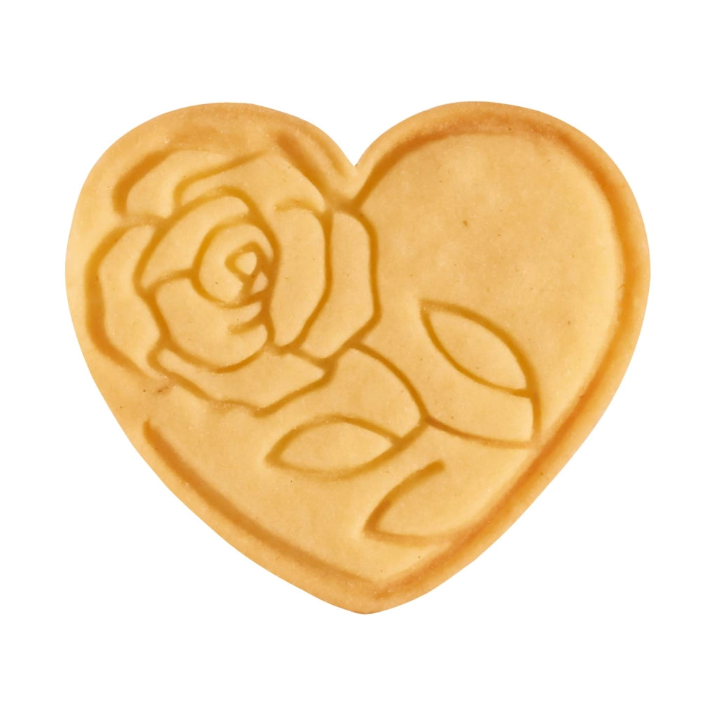 Stampini per biscotti con motivo, set da 3 cuori, plastica, 5,5x5x6 cm