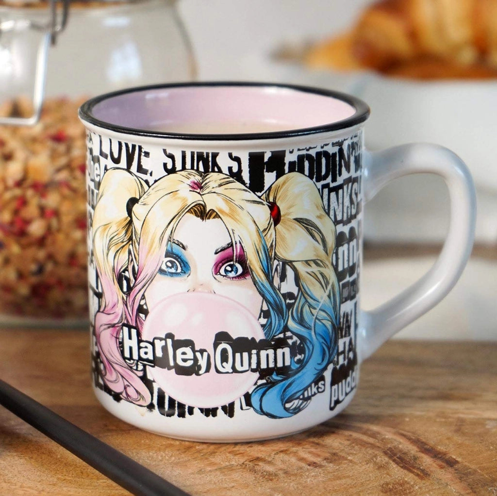 Tazza in Vetroceramica Harley Quinn, smaltata, capacità 400 ml – DC Comics