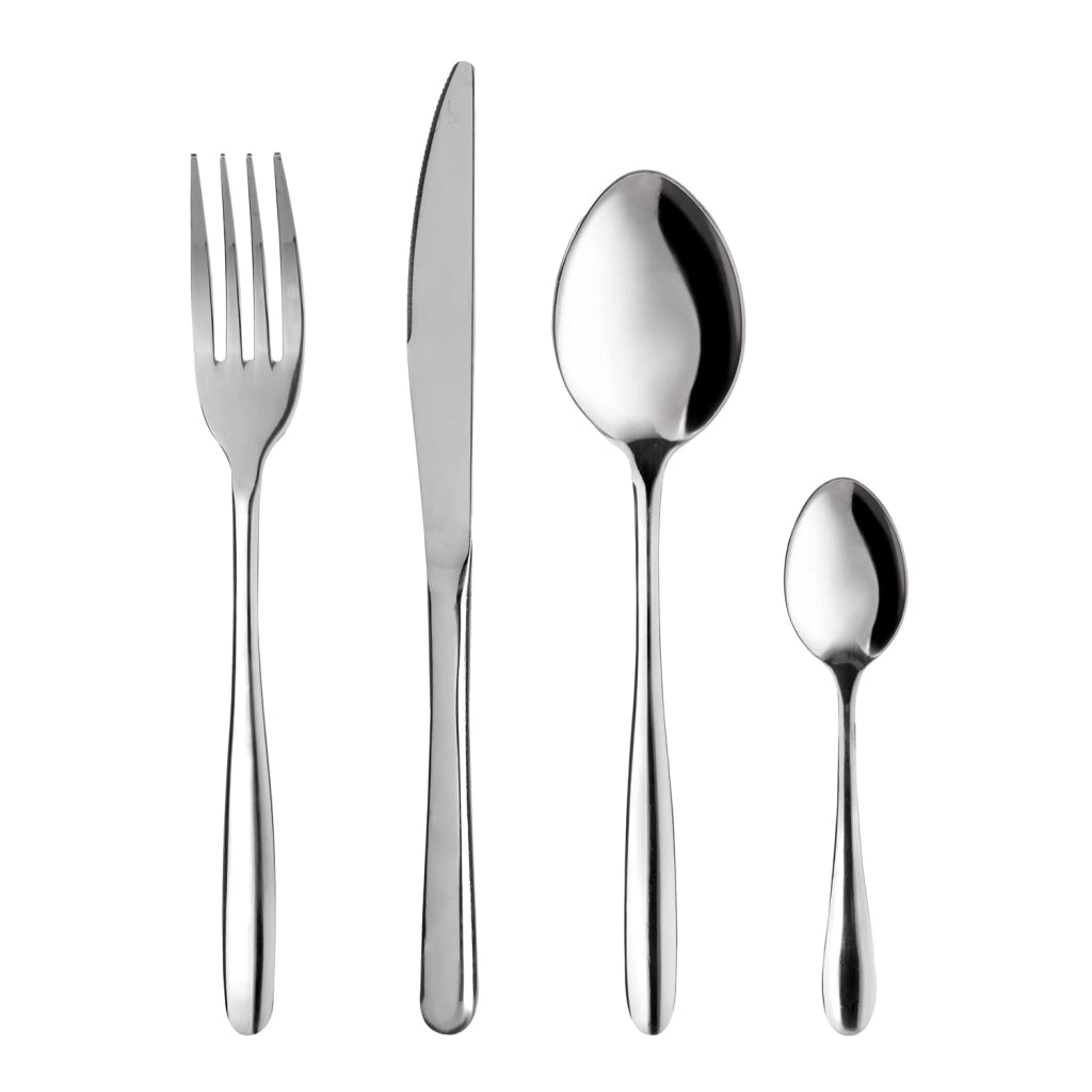 Set di posate Omega, 24 pezzi, acciaio inossidabile, colore argento, per 6 persone