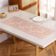 Tovaglia da tavolo in PVC antiscivolo, 91x33 cm, color rosa oro