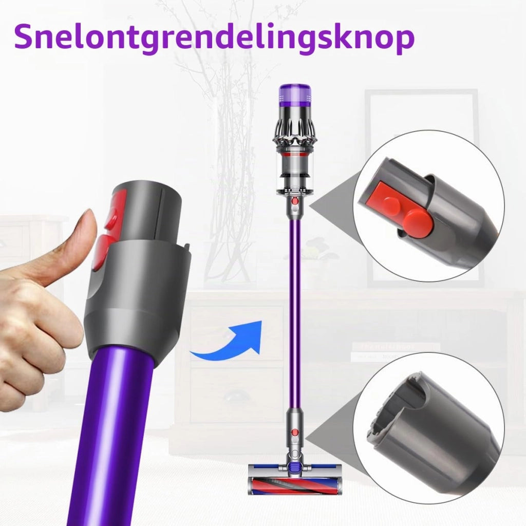 Tubo di prolunga per aspirapolvere Dyson V12 Slim, 74 cm, colore viola