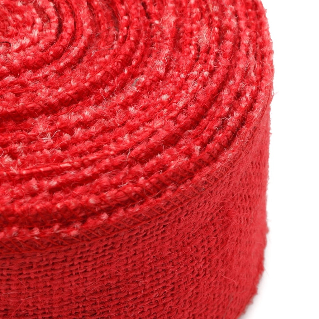 Nastro di iuta, colore rosso, 6 cm x 10 metri
