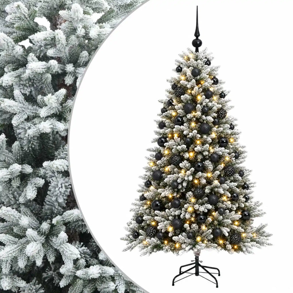 Albero di Natale Artificiale con Palline 210 cm 300 LED 3466448