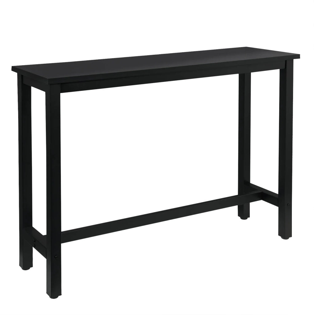 Tavolo da bar 140x100x40 cm in MDF e metallo nero, stile industriale