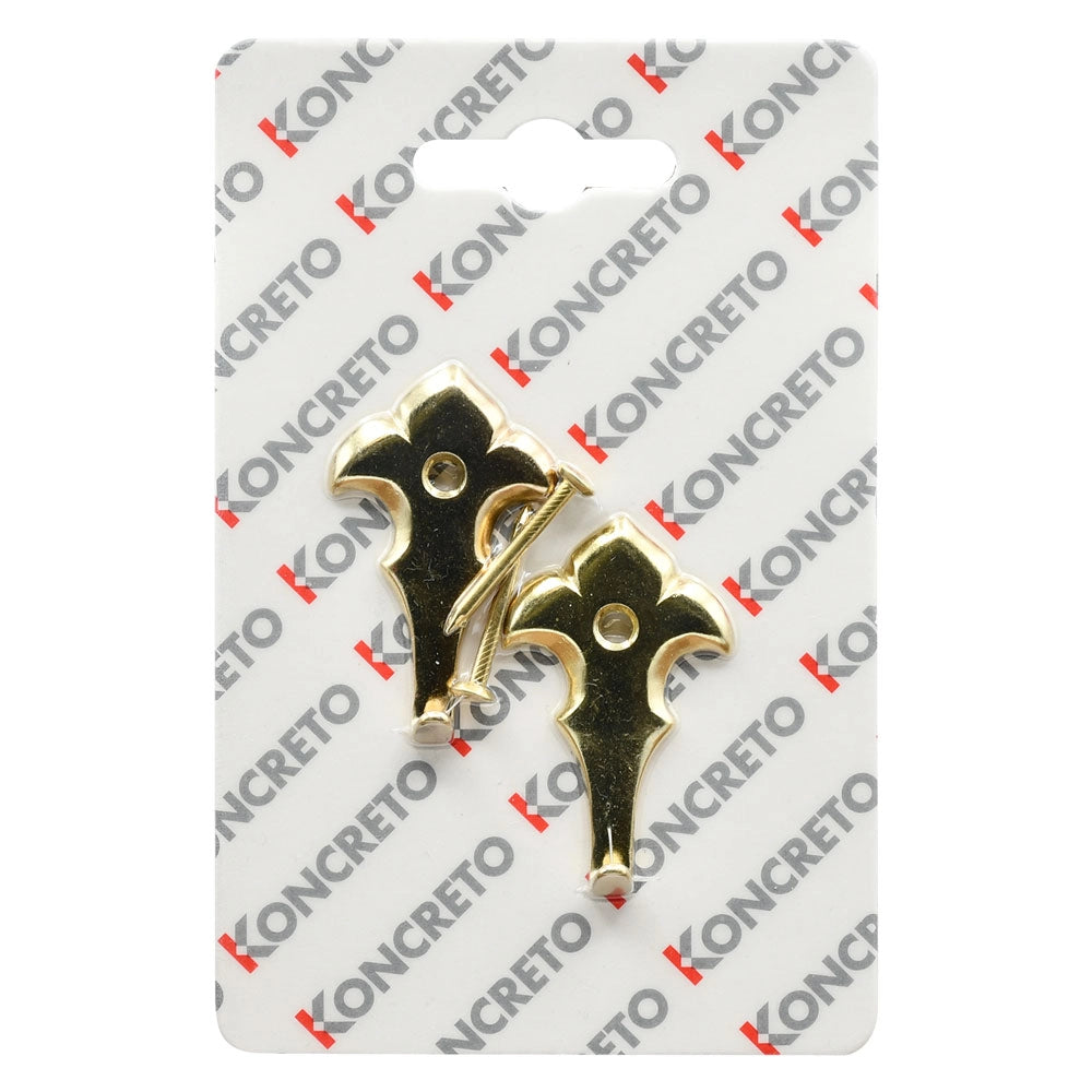 GANCIO PER QUADRI 'GIGLIO MAGNUM' mm 45 - pz.  2 oro