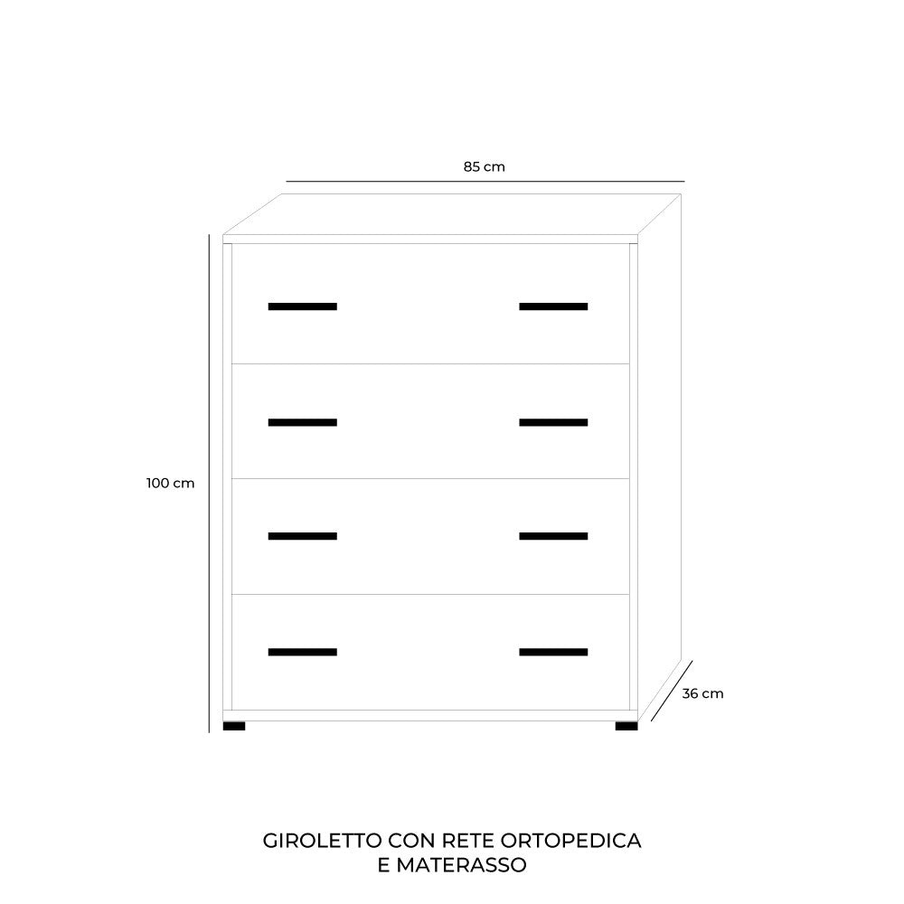 Mobile Giroletto colore olmo