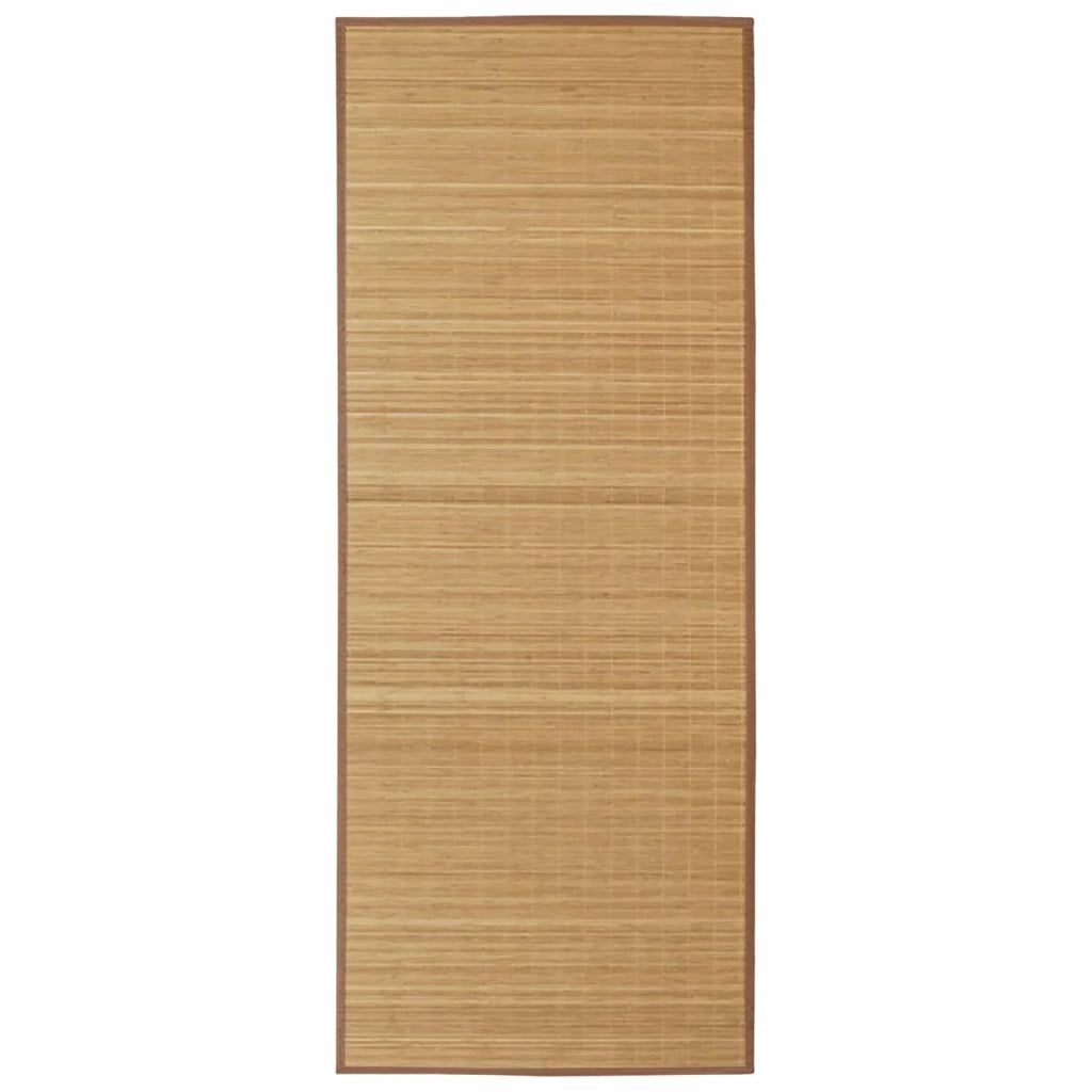 Tappeto Rettangolare in Bambù Marrone 150 x 200 cm 241340