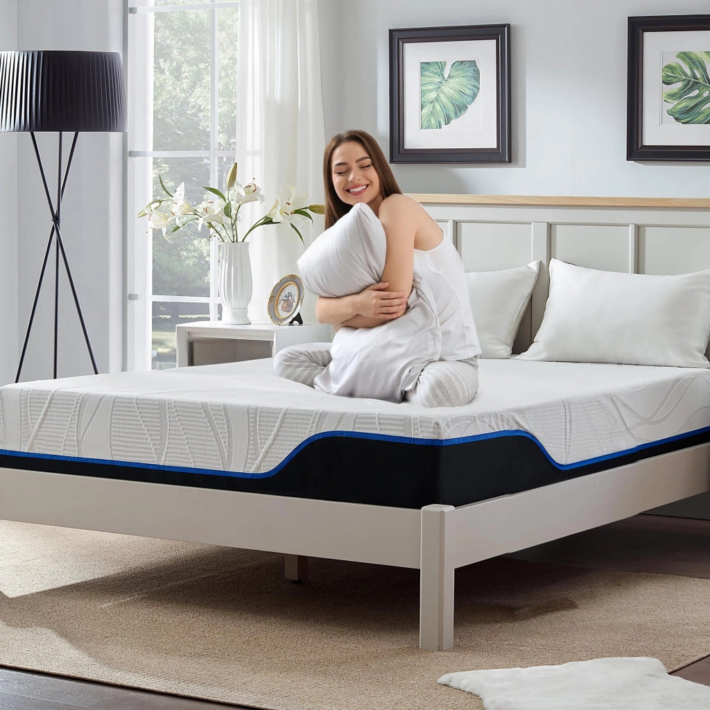 Materasso in memory foam con gel, dimensioni 100x200 cm, altezza 18 cm, supporto medio
