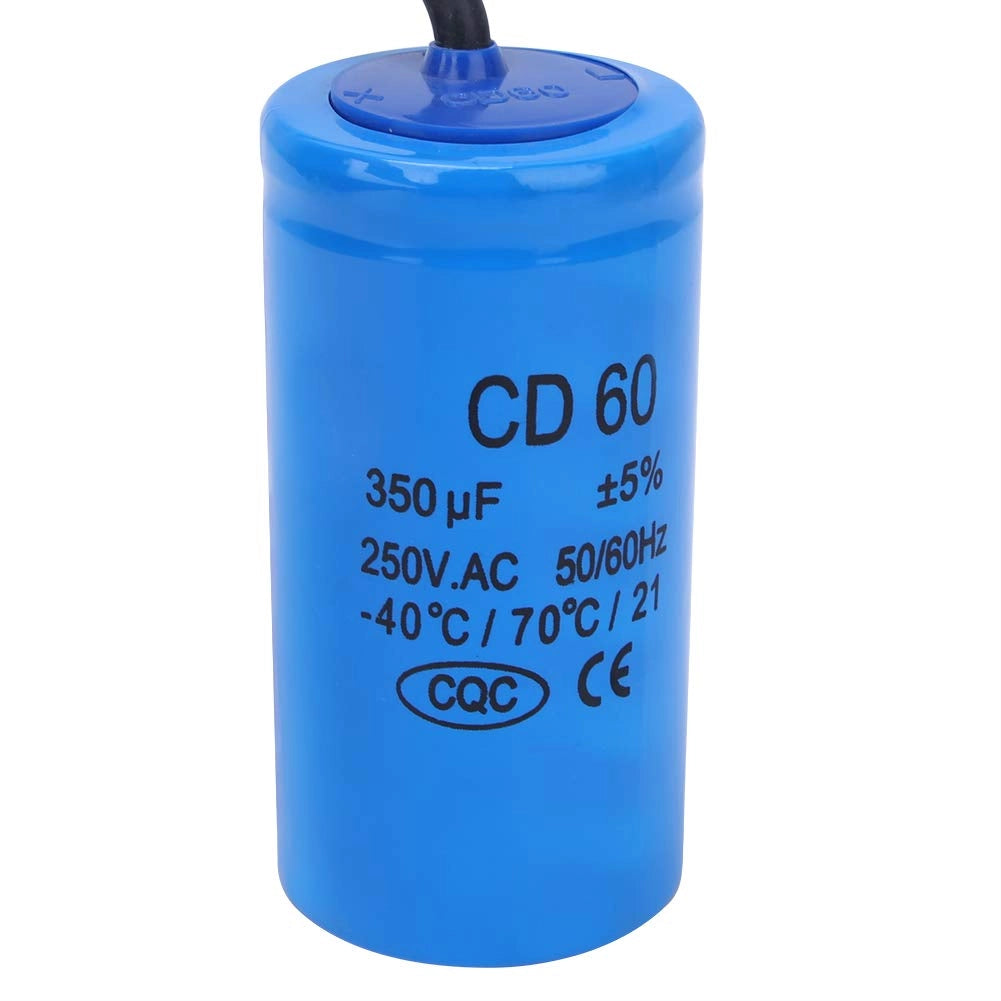 Condensatore di avviamento CD60, 350 µF, 250 V AC, per motori e pompe