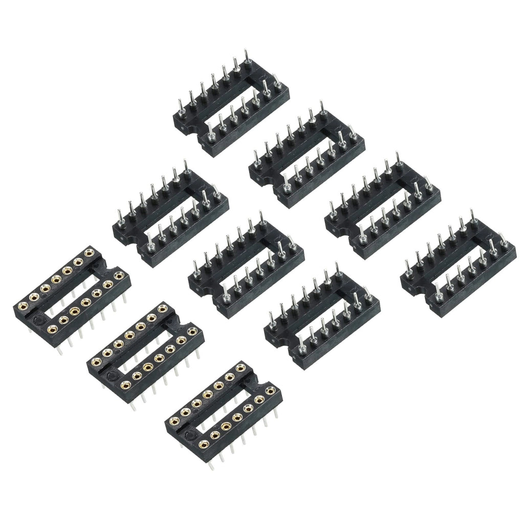 Adattatore per socket DIP, 14 pin, passo 2,54 mm, confezione da 10 pezzi