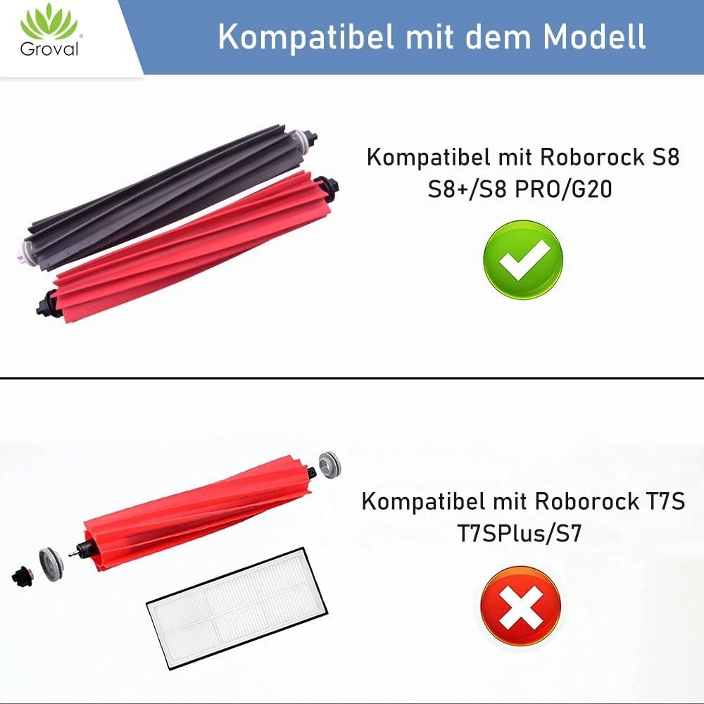 Kit di ricambi per aspirapolvere Roborock S8/S8+/Q8/Q5 Pro – 15 pezzi
