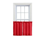 Tende a palloncino Stacey, 2 pannelli, 61x142 cm, rosse, in poliestere