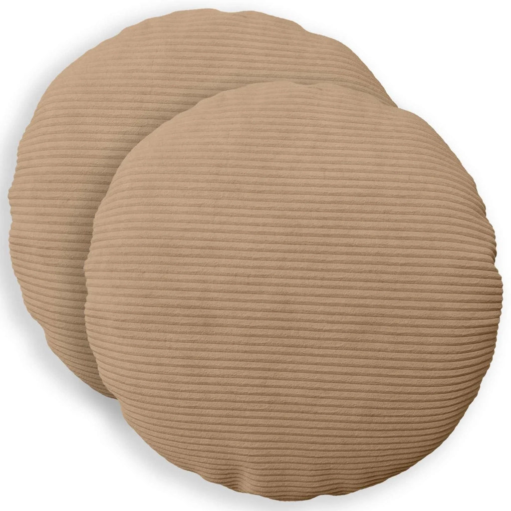 Federa 2 pz HEERLEN Marrone Diam. 30 cm corduroy 921963