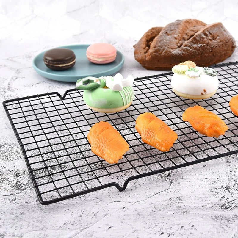 Set di 2 griglie di ventilazione in acciaio inossidabile, dimensioni 40x25 cm, con piedini