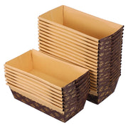 Set di 25 stampi per dolci in carta, con rivestimento antiaderente, dimensioni 16,5x9x5 cm