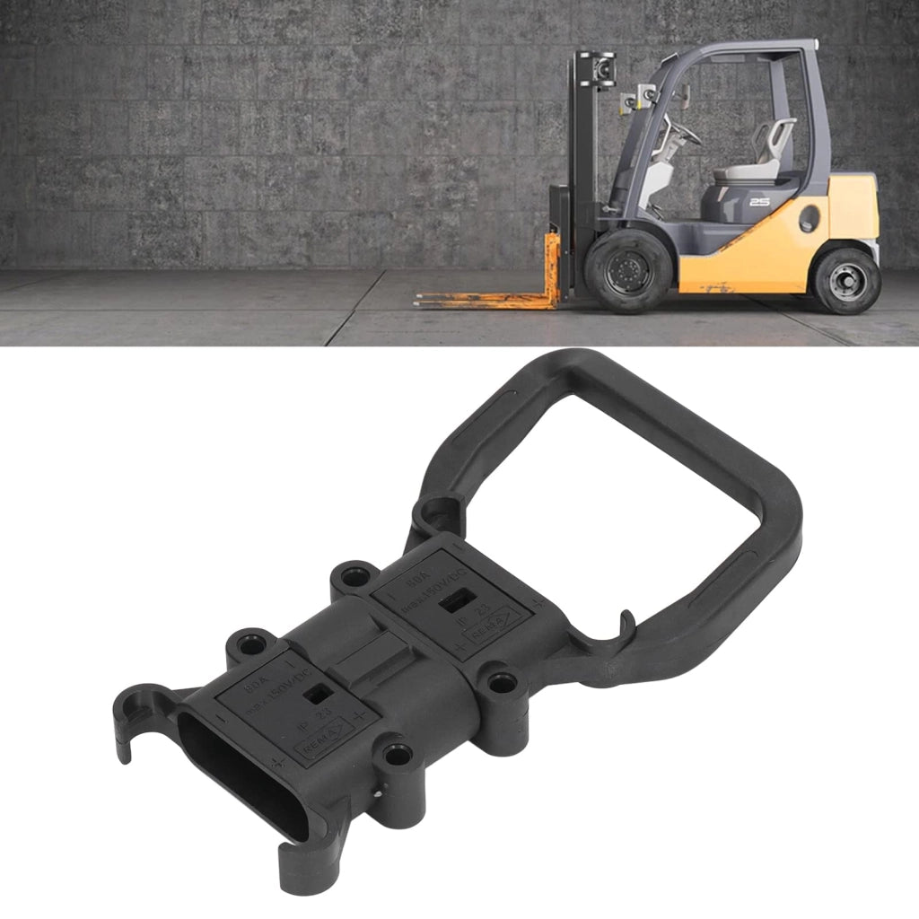 Connettore rapido per batteria di carrello elevatore 80A, conforme alla norma UL94 V0, realizzato in plastica/rame