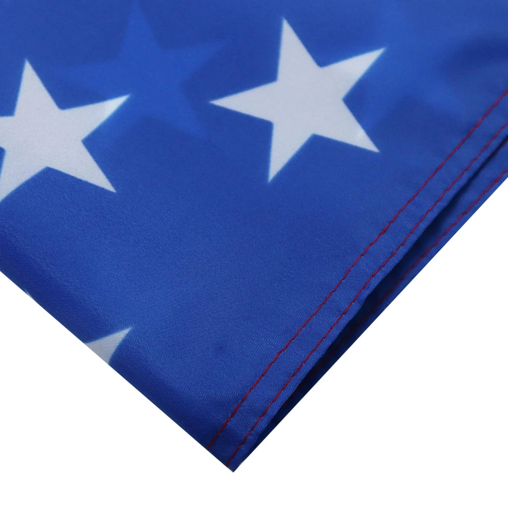 2 bandiere americane, dimensioni 90x60 cm, in poliestere 100D, con anelli