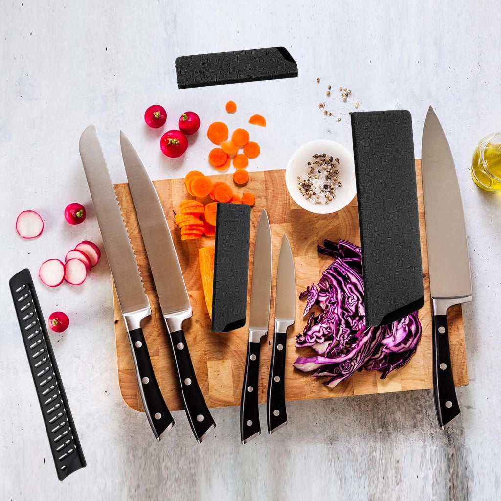 Custodia protettiva in ABS per coltelli da cucina da 11 pollici, colore nero