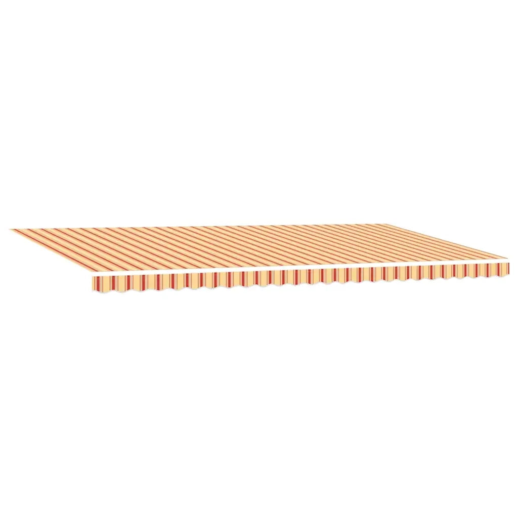 Tenda Elettrica 6 x 3,5 m A strisce gialle e arancioni 3331711